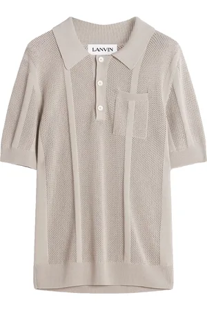 Lanvin Open-knit polo shirt