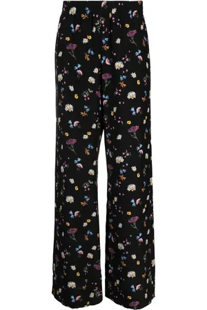 Stella McCartney Floral-print silk trousers