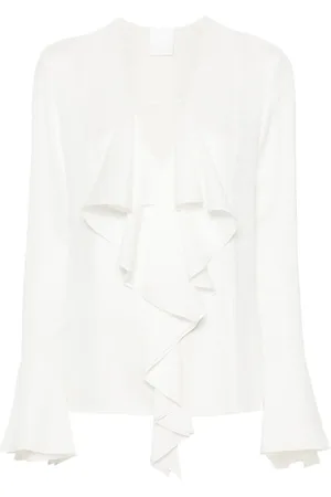Givenchy 4G-jacquard silk blouse