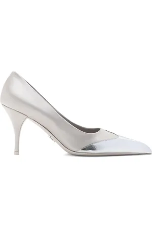 Prada Metallic-toecap pumps
