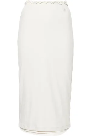 Jil Sander + layered cotton midi skirt