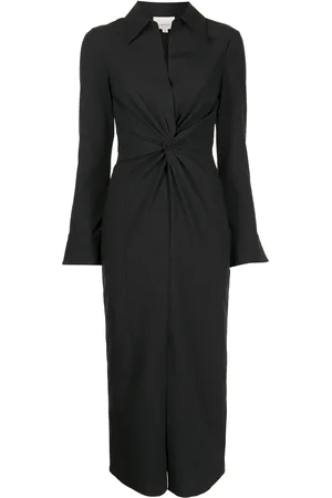 Cinq A Sept Mckenna twist midi shirt dress