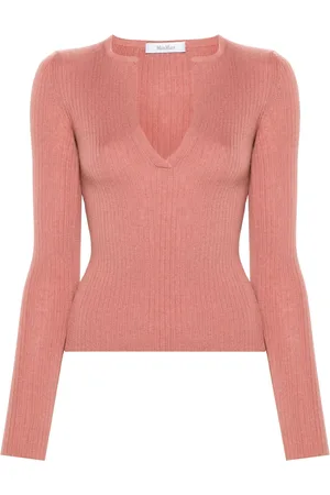 Max Mara V-neck ribbed jumper