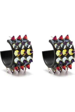 Amina Muaddi Small Karma hoop earrings