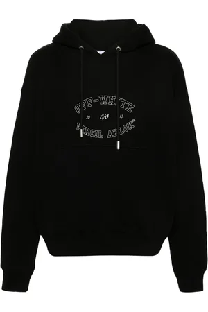OFF-WHITE Logo-print cotton hoodie