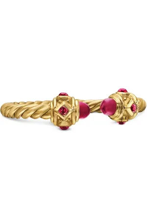 David Yurman 18kt yellow Renaissance ruby ring (2.3mm)