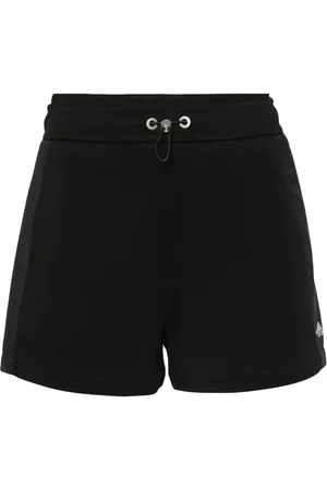 Moose Knuckles Mixmedia logo-plaque shorts