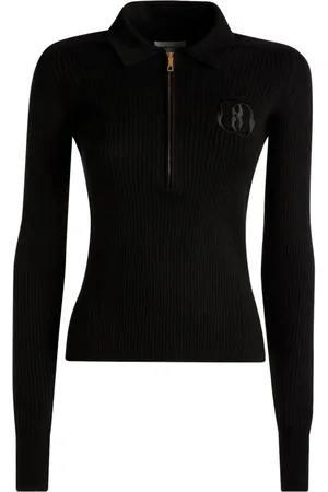 Bally Logo-embroidered ribbed-knit jumper
