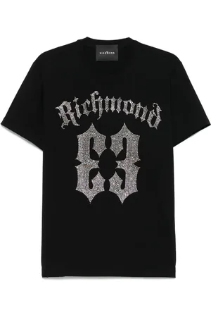 John Richmond Crystal-logo T-shirt