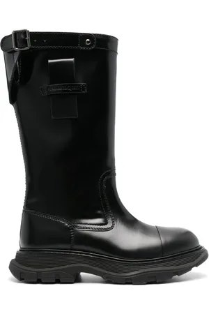 Alexander McQueen Mid-calf leather boots