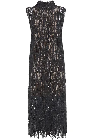 Brunello Cucinelli Dazzling Abstract embroidered dress