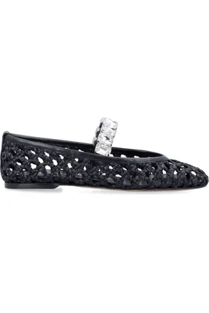 Casadei Crystal-embellished ballet flats