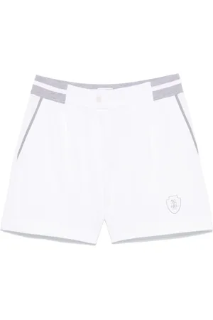 Brunello Cucinelli Logo-patch track shorts