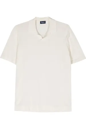 DRUMOHR Fine-knit cotton polo shirt