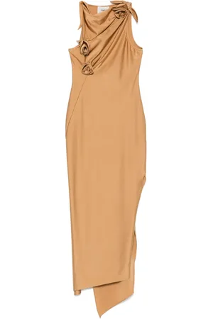 COPERNI Asymmetric flower maxi dress