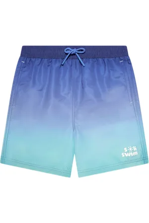 SOLISWIM KIDS Logo-print swim shorts