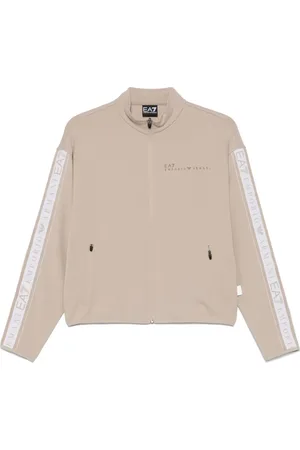 EA7 Logo-trim sweatshirt