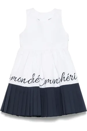 Lapin House Slogan-embroidered dress