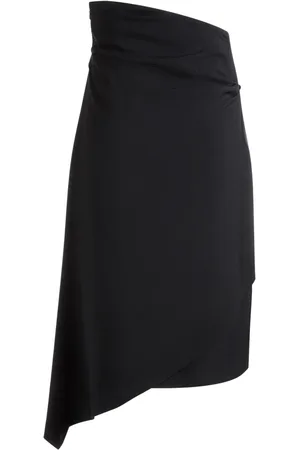 Bally Wrap asymmetric midi skirt