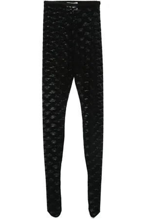Self-Portrait Floral-lace tights