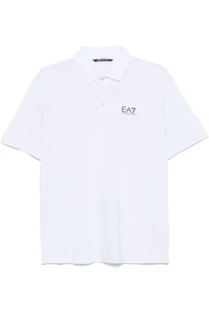 EA7 Logo-print polo shirt