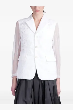 Comme des Garçons Semi-sheer panelled blazer