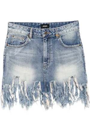 We11 Done Raw-cut hem skirt