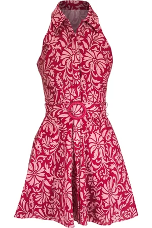 VERONICA BEARD Beau floral-print belted dress