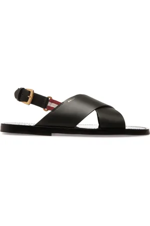 Bally Chateau crossover-strap leather sandals