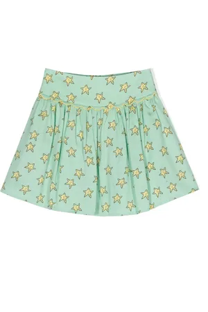Stella McCartney Star-prin twill skirt