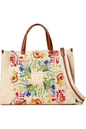 Twin-Set Floral print tote bag