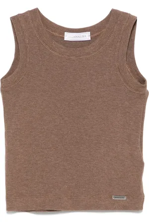 MONNALISA Fine-ribbed tank top