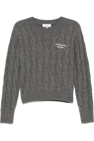 Sporty & Rich Faubourg cable-knit jumper