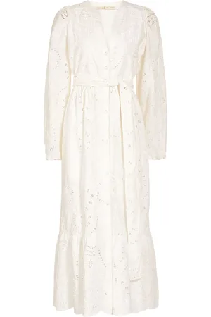 Marie Oliver Hannon embroidered midi dress