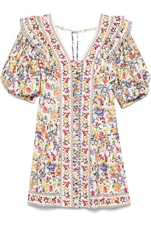 Farm Rio Floral-print mini dress