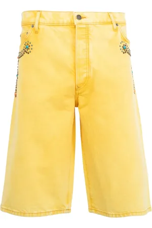 Cout de la Liberte Zander Embellished twill baggy shorts