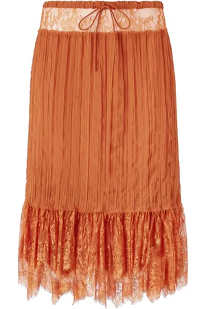 Pinko Drawstring midi skirt