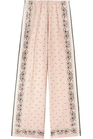 Palm Angels Paisley-print wide-leg trousers