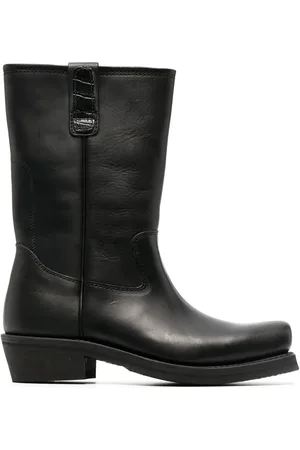 OUR LEGACY Flat-Toe leather boots