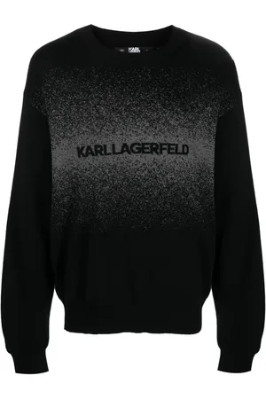 Karl Lagerfeld Intarsia-logo wool sweatshirt