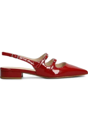 ANNA F. 30mm leather ballerina shoes