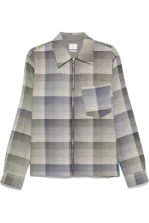 Paul Smith Check-pattern cotton jacket