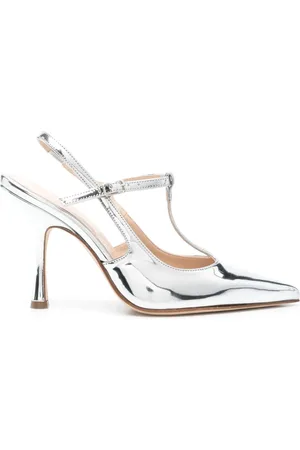 ANNA F. 95mm patent-leather pumps