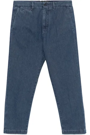 Incotex Logo-embroidered jeans