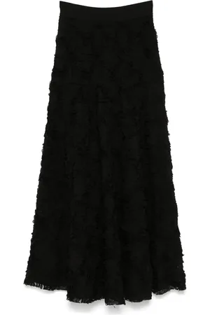 Maje Embroidered maxi skirt