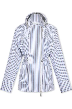 Paco rabanne Striped hooded jacket