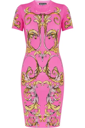 VERSACE Outline Barocco T-shirt mini dress