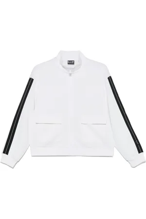 EA7 Stripe-trim sweatshirt