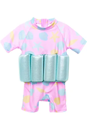 SOLISWIM KIDS Shell-print float suit