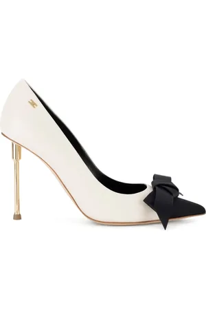 Elisabetta Franchi 100mm bow-detail pumps